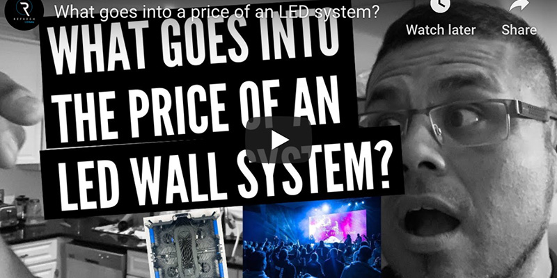 what goes into the price of an led wall system